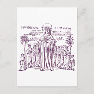 Cartão Postal Santo Felicitas de Roma e sete filhos