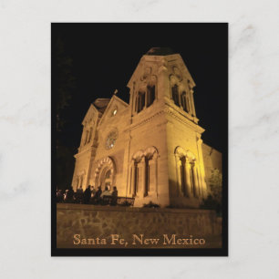 Cartão Postal Santo Francis Catedral Papais noeis Fe Novo México