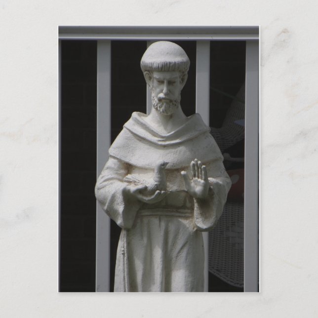 Cartão Postal Santo Francis Statue (Frente)