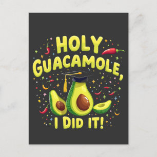 Cartão Postal Santo Guacamole Eu Fiz Isso Graduação Cinco De May