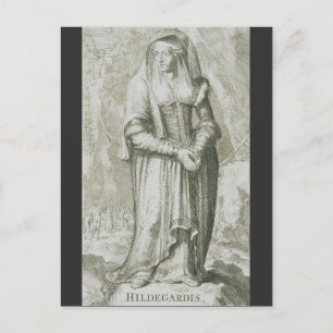 Cartão Postal Santo Hildegard de Bingen