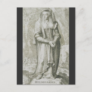 Cartão Postal Santo Hildegard de Bingen