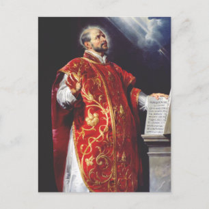 Cartão Postal Santo Inácio de Loyola Padre Católico Espanhol