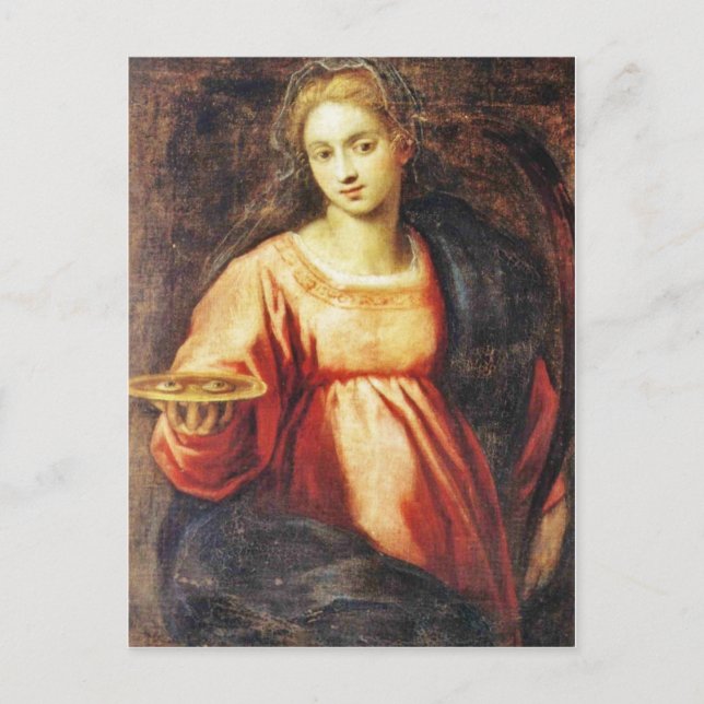 Cartão Postal Santo Lúcia da Suecia (Frente)