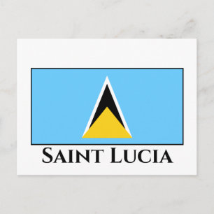 Cartão Postal Santo Lucia Flag
