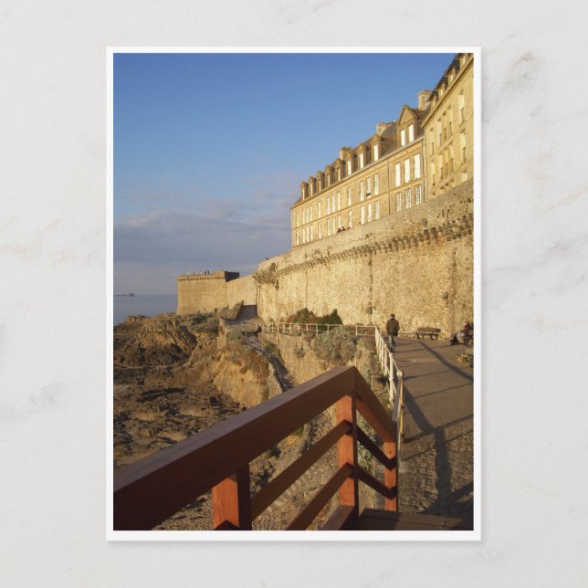 Cartão Postal Santo Malo, Bretanha, França (Frente)