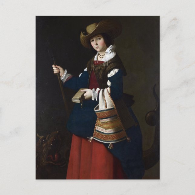 Cartão Postal Santo Margaret como pastora (Frente)