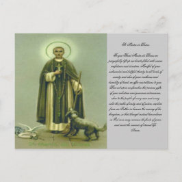 Cartão Postal Santo Martin Prayer