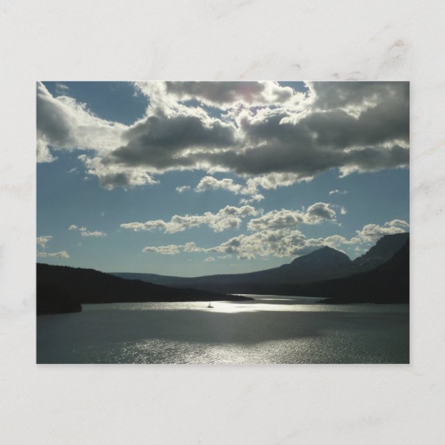 Cartão Postal Santo Mary Lake I no Glacier National Park (Frente)