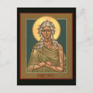 Cartão Postal Santo Mary of Egypt Prayer Card