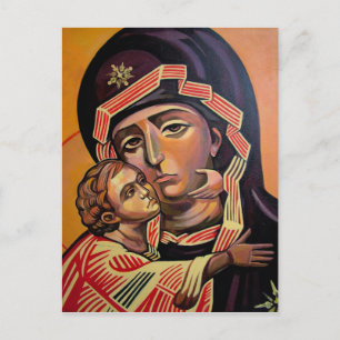 Cartão Postal Santo Mary Teotokos