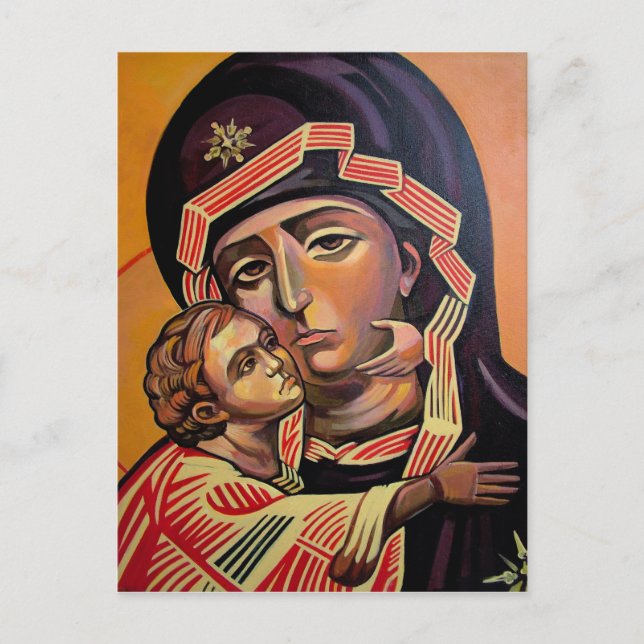 Cartão Postal Santo Mary Teotokos (Frente)