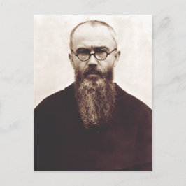 Cartão Postal Santo Maximilian Kolbe padre católico polonês