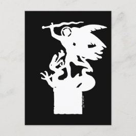 Cartão Postal Santo Michael e Dragon (em branco)