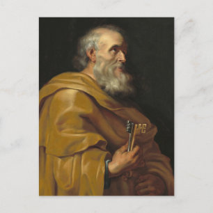Cartão Postal Santo Peter por Peter Paul Rubens