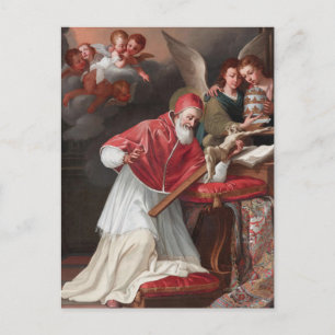 Cartão Postal Santo Pio V e o Milagre pela Escola Romana