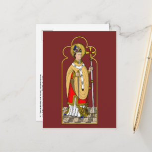 Cartão Postal Santo Tomás Becket com Espada (M 033; Colorido)