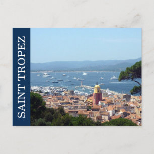 Cartão Postal santo tropez azul