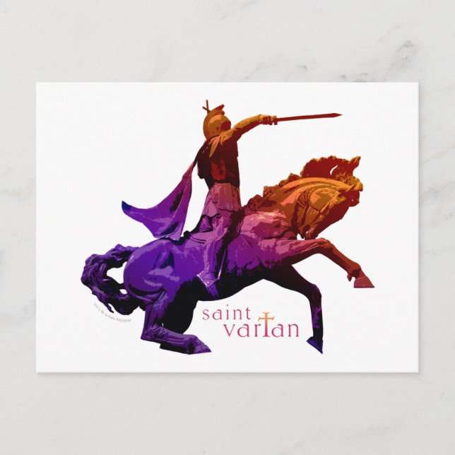 Cartão Postal Santo Vartan (Frente)