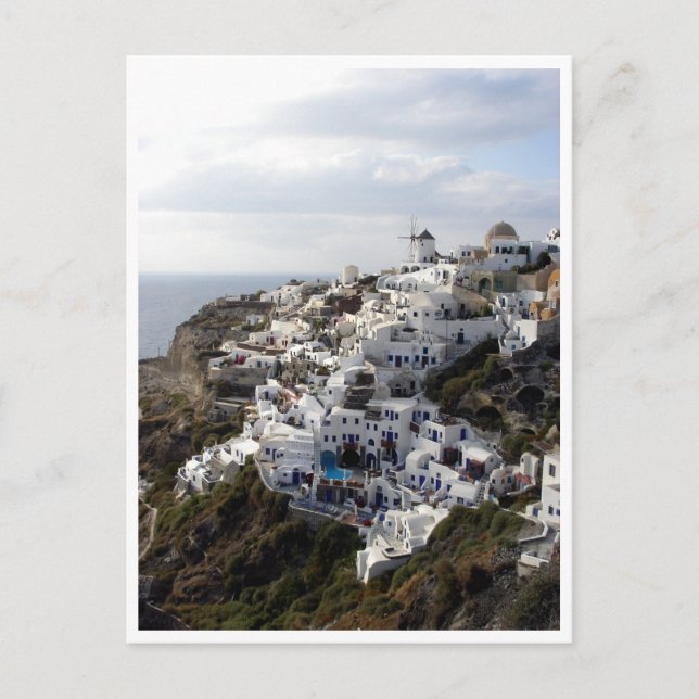 Cartão Postal Santorini (Frente)