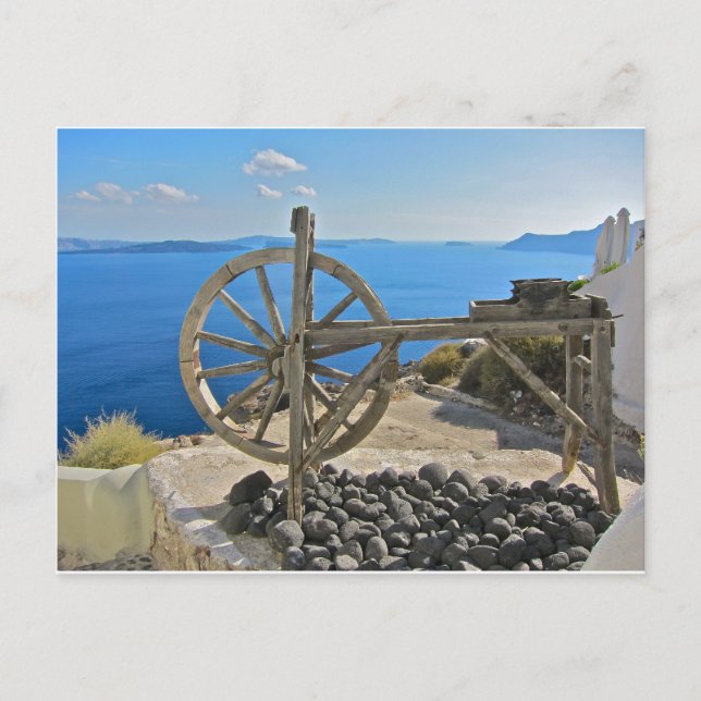 Cartão Postal Santorini (Frente)