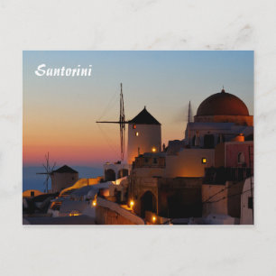 Cartão Postal Santorini