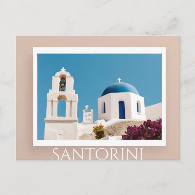 Cartão Postal Santorini (Frente)