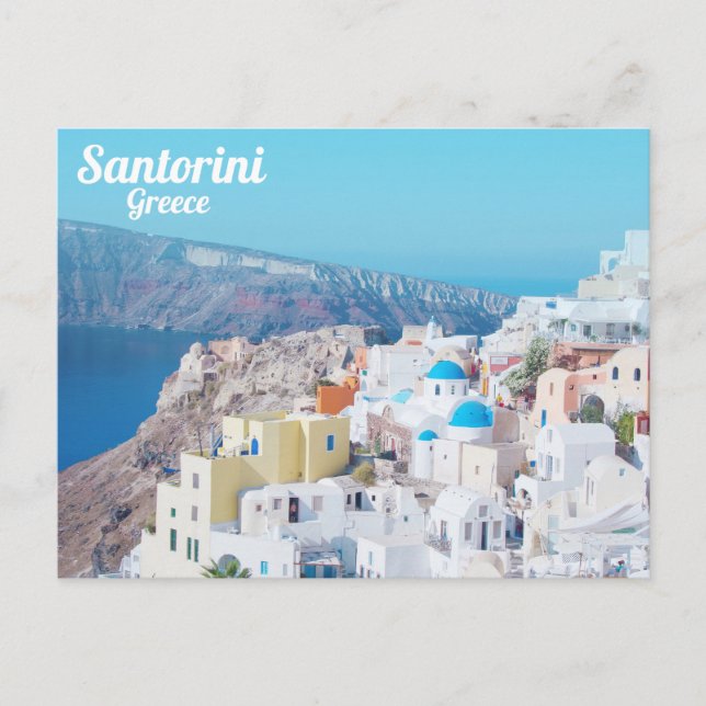 Cartão Postal Santorini (Frente)