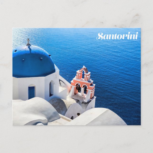 Cartão postal Santorini (Frente)