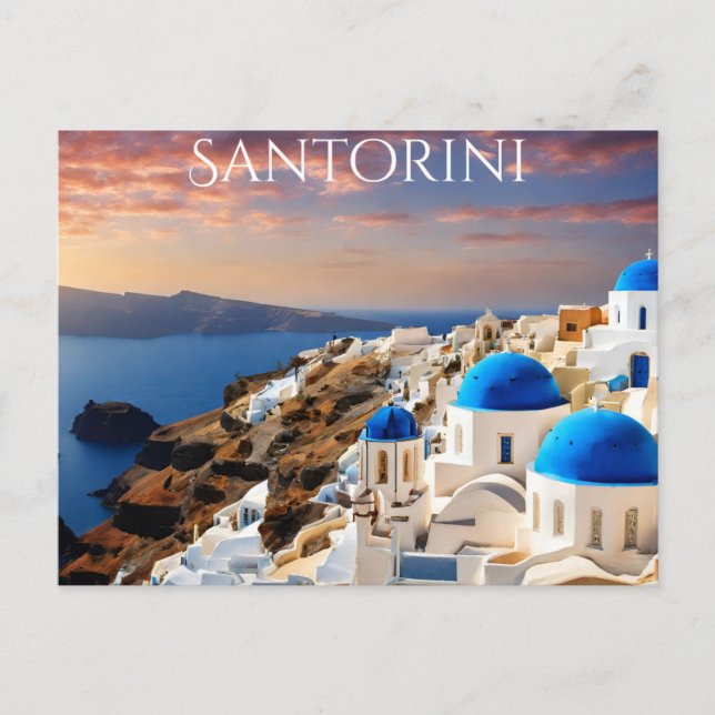 Cartão Postal Santorini (6) (Frente)
