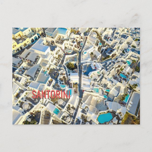 Cartão Postal Santorini - Grécia (Frente)