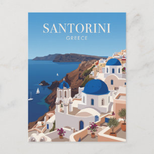 Cartão Postal Santorini Grécia