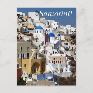 Cartão Postal Santorini, Grécia