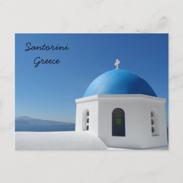 Cartão Postal Santorini, Grécia (Frente)