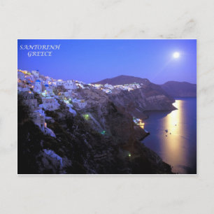CARTÃO POSTAL SANTORINI NIGHT