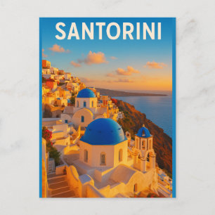 Cartão Postal Santorini – O Paraíso Insular da Grécia