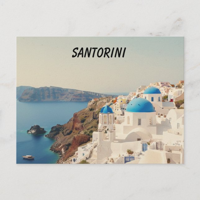 Cartão Postal Santorini Postcard (Frente)