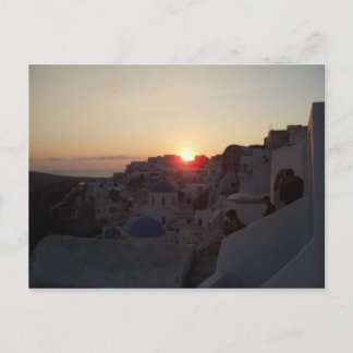 Cartão Postal Santorini Sunset