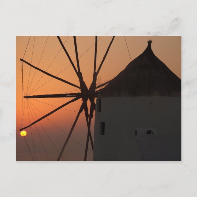 Cartão Postal Santorini Sunset (Frente)
