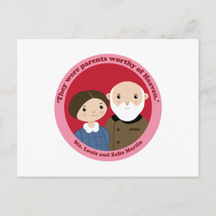 Cartão Postal Santos Luís e Zélie Martin