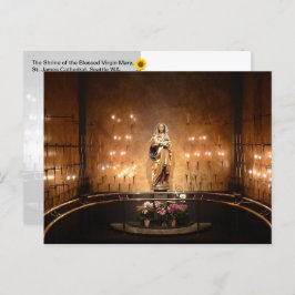 Cartão Postal Santuário da Bênção Virgem Maria, Seattle, WA -