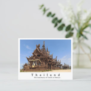 Cartão Postal Santuário da Verdade, Pattaya, Tailândia