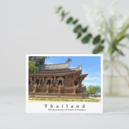 Cartão Postal Santuário da Verdade, Pattaya, Tailândia