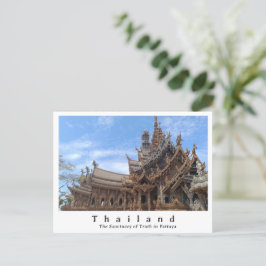 Cartão Postal Santuário da Verdade, Pattaya, Tailândia