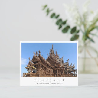 Cartão Postal Santuário da Verdade, Pattaya, Tailândia