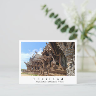 Cartão Postal Santuário da Verdade, Pattaya, Tailândia