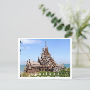 Cartão Postal Santuário da Verdade, Pattaya, Tailândia