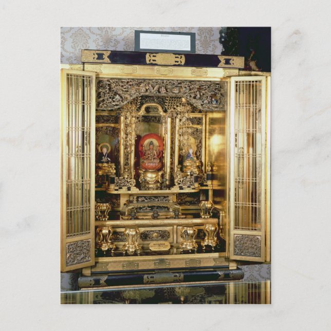 Cartão Postal Santuário de Butsudan do palácio de um Damio em (Frente)