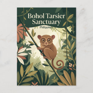 Cartão Postal Santuário do Tarsio de Bohol Filipinas