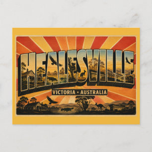 Cartão Postal Santuário Healesville Refúgio de Vida Selvagem Yar